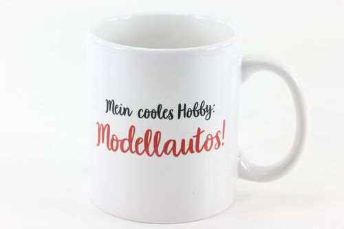 Kaffeebecher 'Mein cooles Hobby: Modellautos!' 300 ml